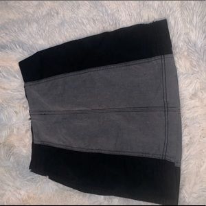 Free people tight jean skirt